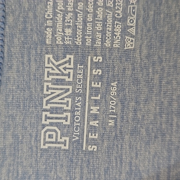 PINK seamless ombre crop workout long sleeve - Picture 2 of 5